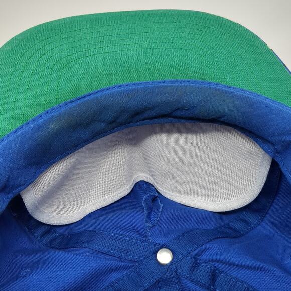 Pocatello Snapback 5 Panel Cap Blue One Size American Headdress Graphic Vintage - Picture 8 of 9